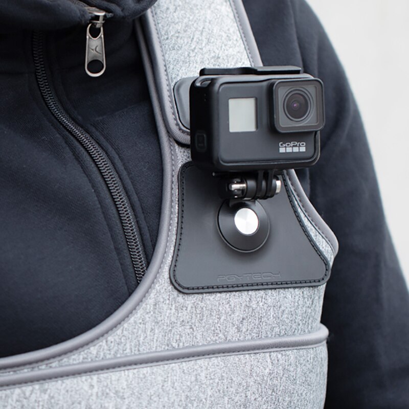 PGYTECH-Correa de pecho para Cámara de Acción Osmo, arnés de montaje en el pecho para DJI Osmo Pocket/Osmo Action Gopro hero 7 6 5 yi 4K