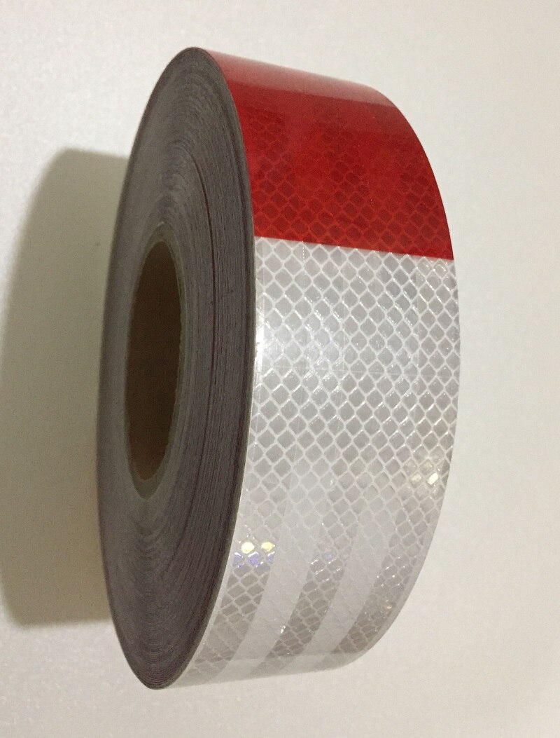 5cm*45m supersterke vrachtwagen verkeersstickers, reflecterende zelfklevende waarschuwingstape voor huisdieren