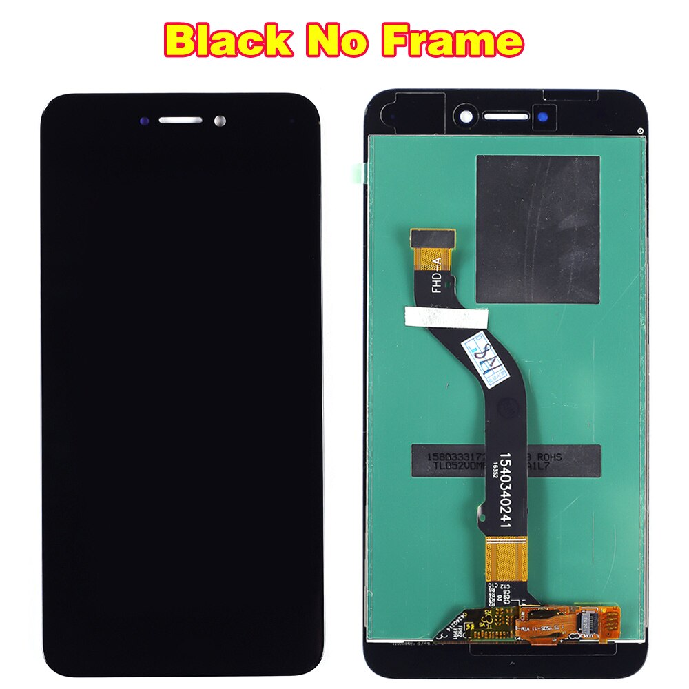 Pour Huawei Honor 8 lite écran LCD PRA-TL10 PRA LX1 LX3 écran tactile 5.2 pouces numériseur cadre d'assemblage avec film de verre gratuit: Black Without Frame