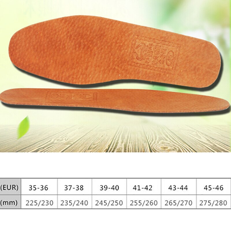 Plantillas de cuero transpirable para hombre y mujer, zapatos desodorantes ultrafinos, oferta, 36-42, 1 par Herramientas para calzado de acampada y deportes al aire libre
