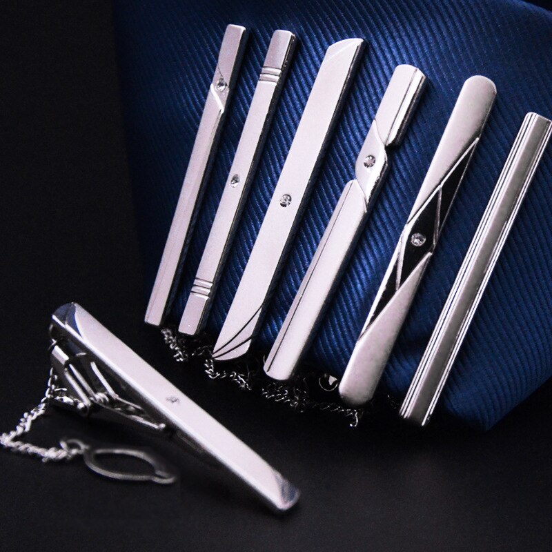 Mens Formal Wear Business Suit Accessories Tie Clip Upscale Necktie Clip Wedding Grooms Party Alloy Metal Tie Clip Jewelry