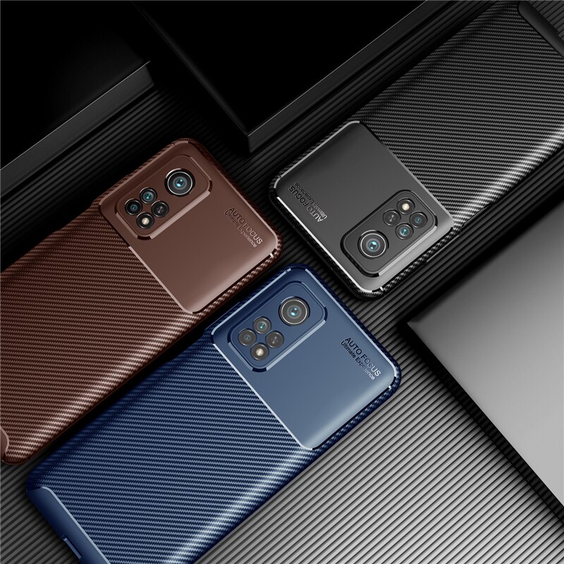 For Xiaomi Mi 10T Pro 5G Case Bumper Silicone Slim Carbon Fiber Back Case For Xiaomi Mi 10T Pro 5G Cover For Xiaomi Mi 10T Pro