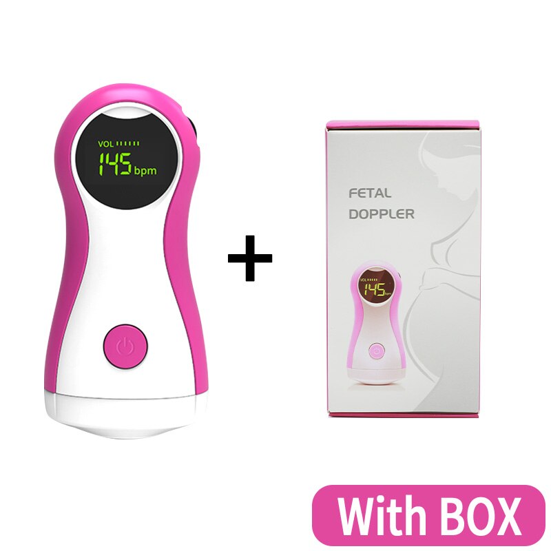 Ultrasound Doppler Fetal Portable Baby Monitor Doppler for Pregnant Women Handheld Sonar Doppler Pregnancy Doppler Detector: Pink Pregnancy Baby