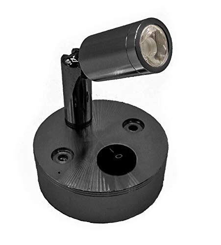 Dc12v camper led leeslampen 100lm plafondlampen warm wit gemonteerde led wandlamp auto zwart interieurlamp universeel