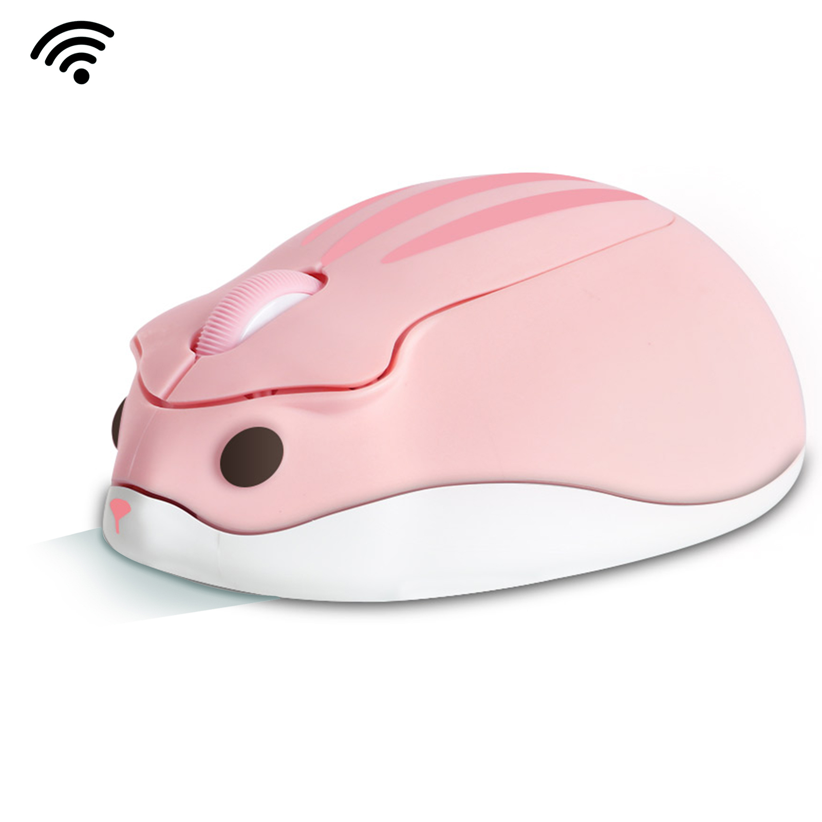 Cute 2.4G Wireless Mouse Ergonomic Optical USB Mice Kawaii Gaming Cartoon Hamster Mouse For PC Laptop Tablet Computer Kid: PURPLE