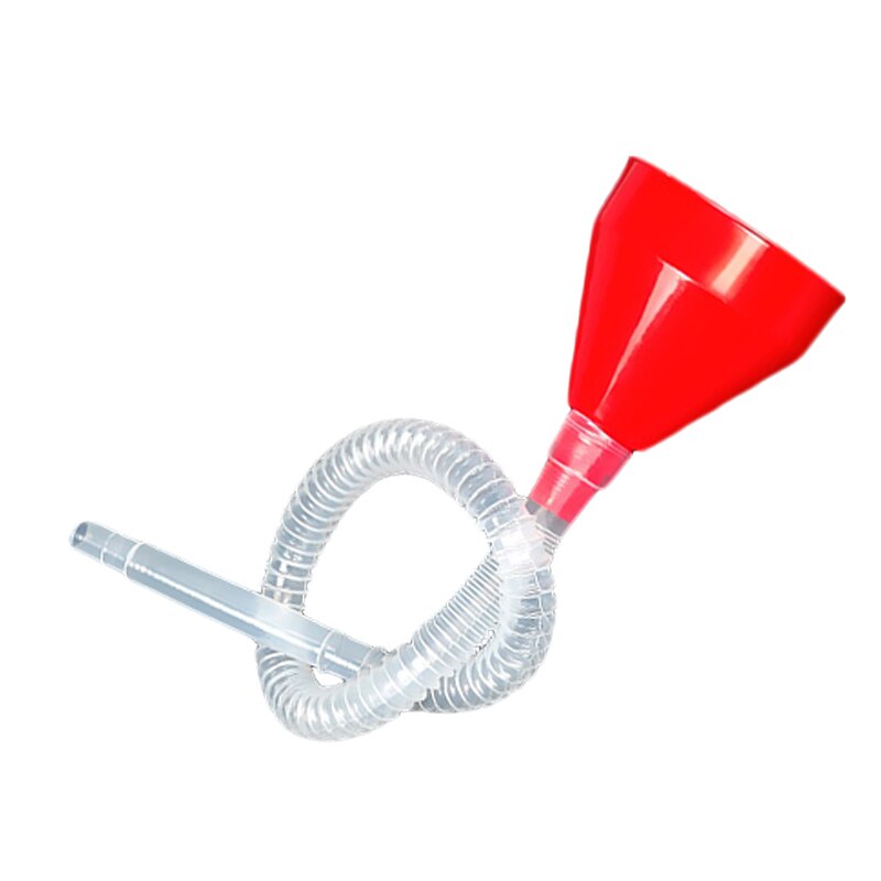 Plastic Funnel Can Spout for Oil Water Fuel Petrol Diesel Gasoline Universal for Auto Car Motorcycle Bike Truck Car Accessories: Red