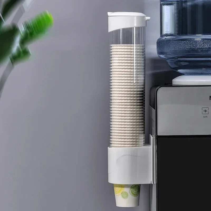 Dispenser automatisk kopfjerner engangskop plastikkop papirstøvopbevaringsstativ