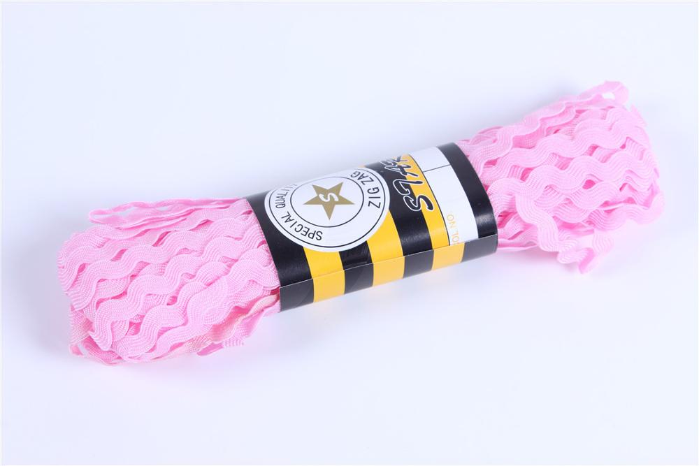 15yard/lot S Shaped Curve Wavy Lace Trim Ribbon Handmade Hat Curtain Pillow DIY Sewing Crafts Wedding Party Decorations: Pink 15Y