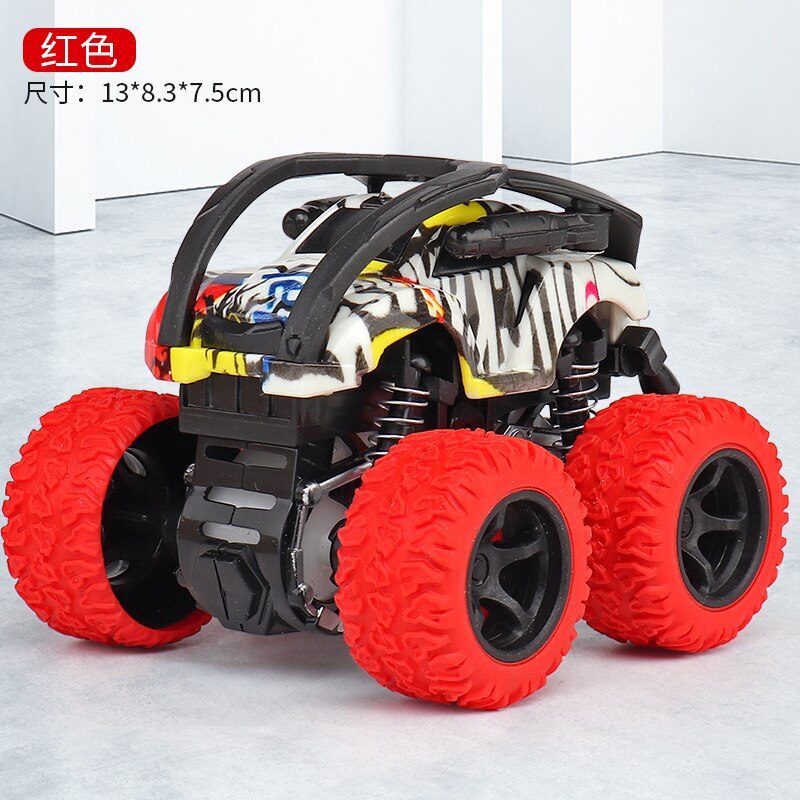 Alloy ABS Inertia Four-Wheel Drive Big Foot Toy Off-Road Vehicle Children&#39;s Stunt Car Toy for Baby: O