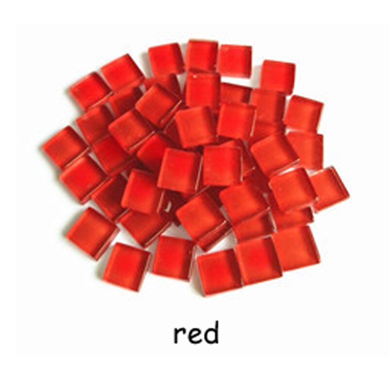 Micro Glas Tiny Mini Mozaïek Tegel DIY Hobby Kinderen Handgemaakte Crystal Gratis Stone Craft Materiaal Creativiteit: Rood