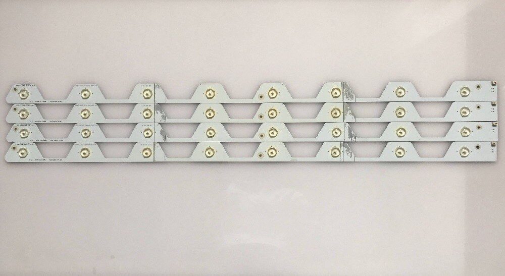 4x LED Backlight Strips - 8 Lamps - for TCL L43E5800A-UD D43A561U D43A620U 43HR330M07A0 4C-LB4308-PF1