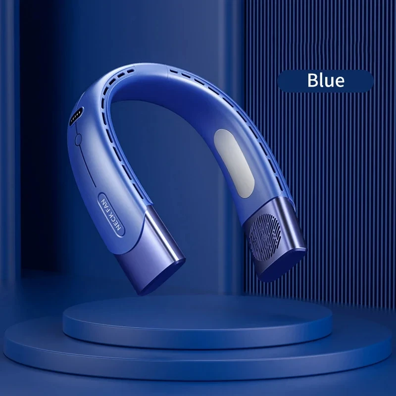 Xiaomi 6000mAh Hanging Neck Fan Portable Air Conditioner Type-C USB Rechargeable Air Cooler 5 Speed Electric Fan For Sports: Mixed Color