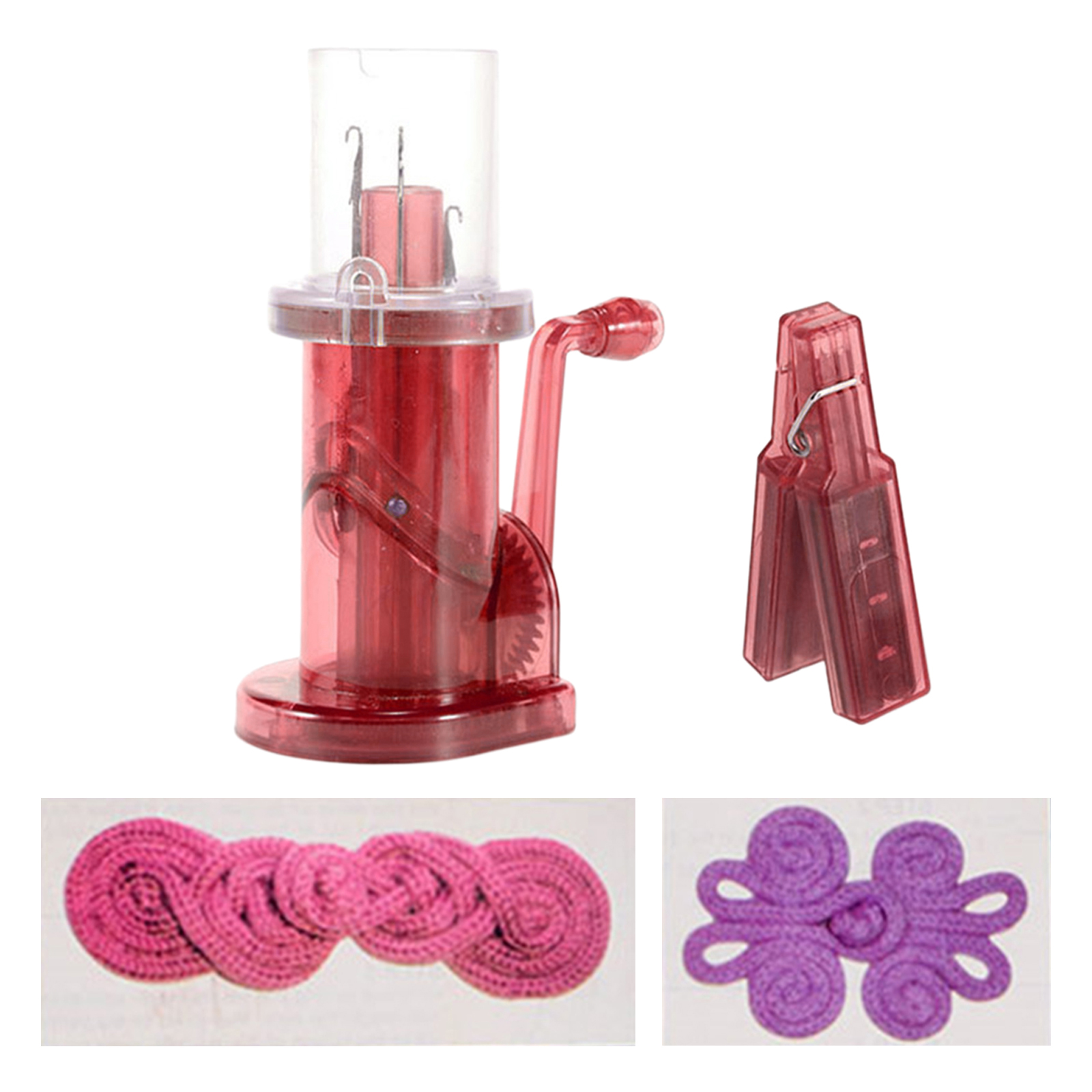 DIY ręczne zdobienie ręcznie robione na drutach krosno szpula dziewiarka splot narzędzie urządzenie robić robienia sznurków maszyna robić swetrów automatyczne akcesoria robić szydełkowania