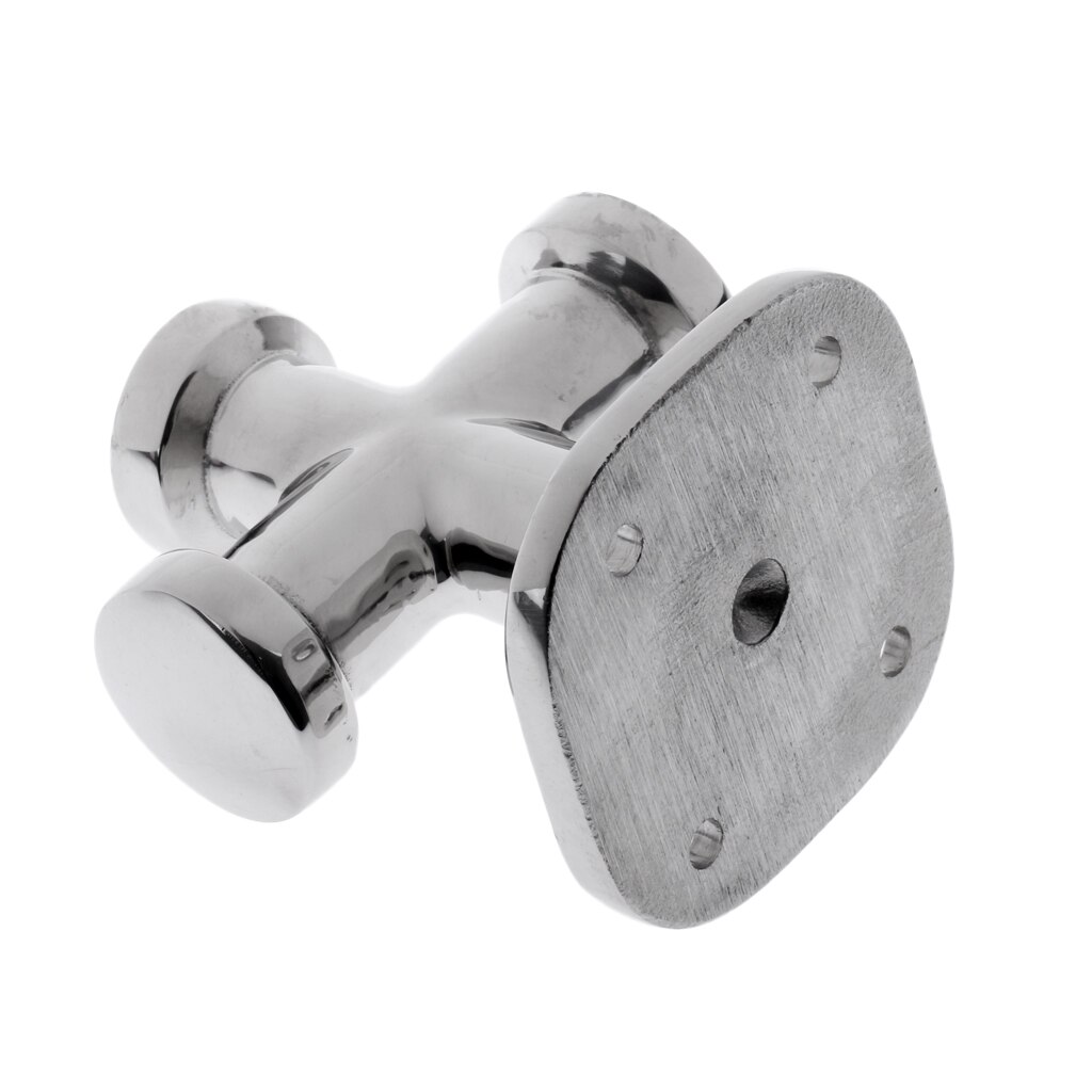 Premium Marine Grade 316 Stainless Steel Single Cross Bollard Boat Anchor Deck Rope Cleat Hardware Accessories
