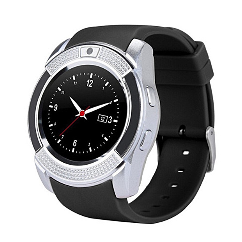 Bunte V8 Smart Wireless Uhr Wasserdichte Sport Smartwatch Touch Screen Mit Kamera SIM Karte Slot Wasserdichte Intelligente Uhr: C