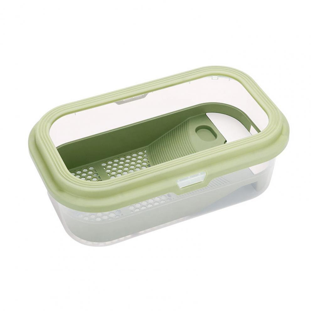 Stable Fish Tank with Bask Platform Anti Slip Slope Reusable Mini Fish Tank Turtles Habitat Container: Green M