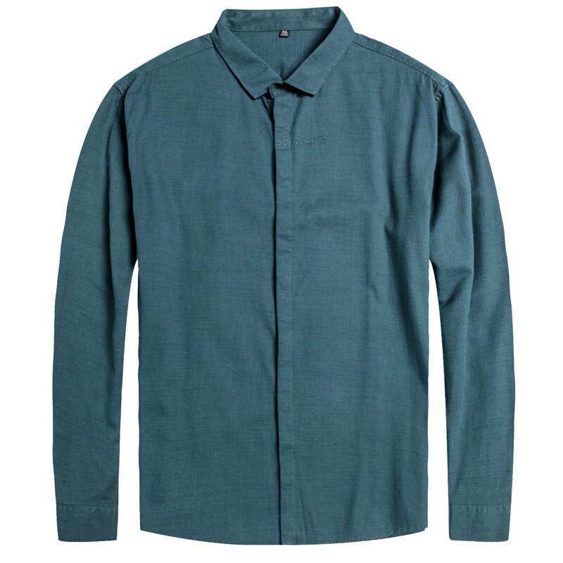 Plus koko 10xl 8xl 6xl 5xl 4xl syksyn kiinteät vapaa-ajan paidat miesten puuvilla pitkähihaiset väljät klassiset miesten vaatteet: 5xl