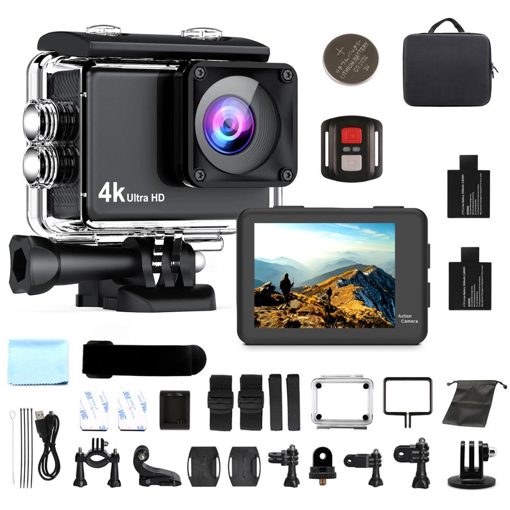 Wimius draussen 4K Aktion Kamera HD 1080P WIFI 2,0 170D Bildschirm Unterwasser Wasserdichte Sport Kamera Video Aufnahme Helm kamera