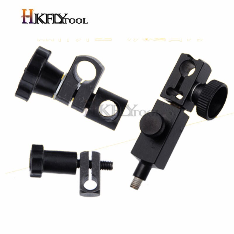 Portable Sleeve Lever Dial Gauge Swivel Dovetail Clamp Tungsten Steel Dial Test Indicator Clamp 4/6/8mm Hole Micrometer Holder
