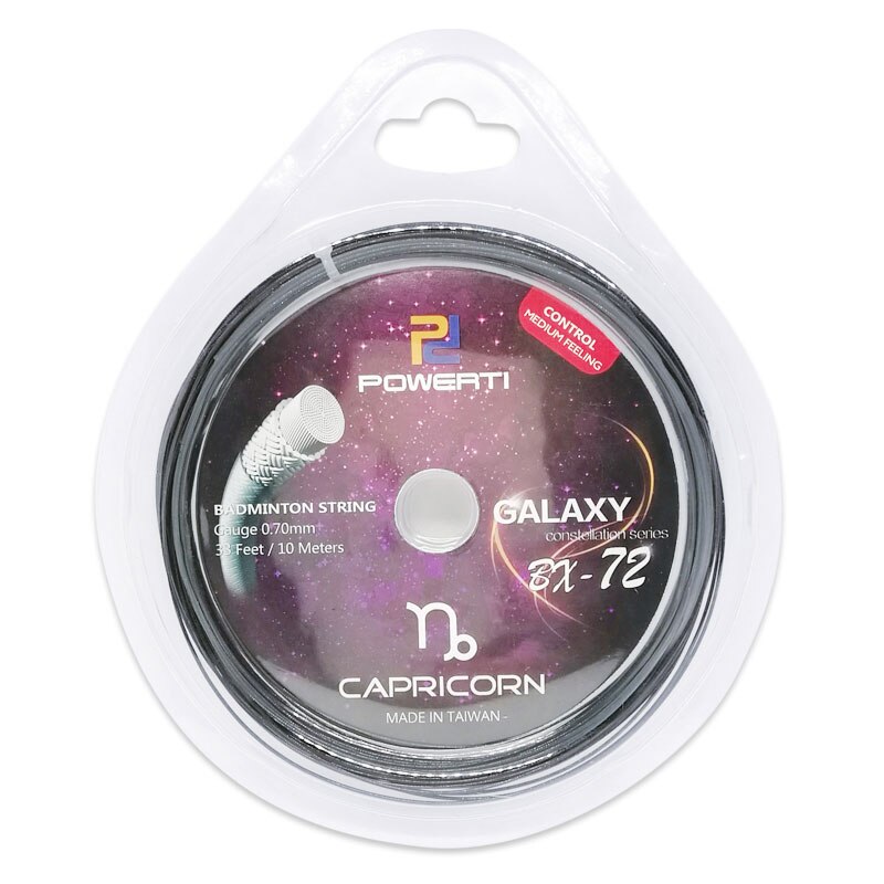5PCS-0.70mm Badminton Racket String Rainbow Badminton Accessories Stringing Machine 12M-BX72 POWERTI: black