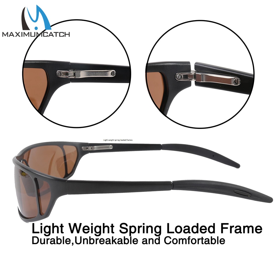 Maximumcatch Titan Metall Rahmen Fliege Angeln Polarisierte Sonnenbrille Braun Gelb Und Grau Zu Wählen Angeln Sonnenbrille