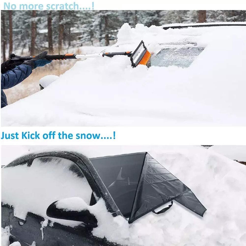 Car Windshield Snow Cover Winter Automobile Protective Covers Frost-Proof Car Front Windscreen Covers Car Shield Sun Shade