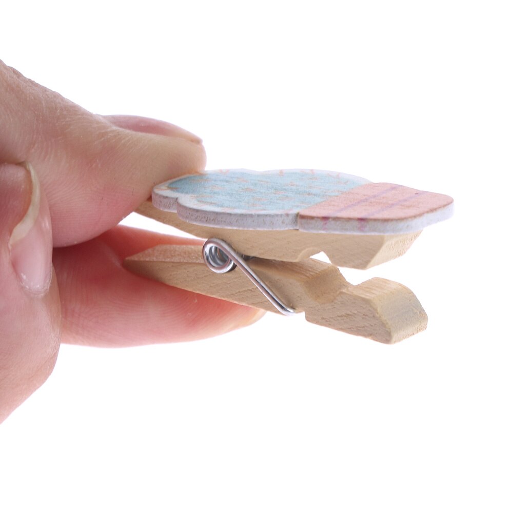 10 stuks schattige cactus houten knijpers fotoklemmen spelden notitie memo kaarthouder voor bruiloftsfeest decoratie