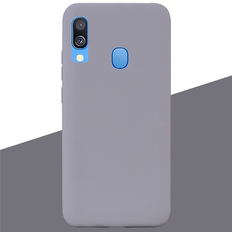 For Samsung A40 Case Silicone Cover Soft TPU Phone Case For Samsung Galaxy A40 A 40 A405 SM-A405F A405F Silicon Case Coque Funda: 7 Gray