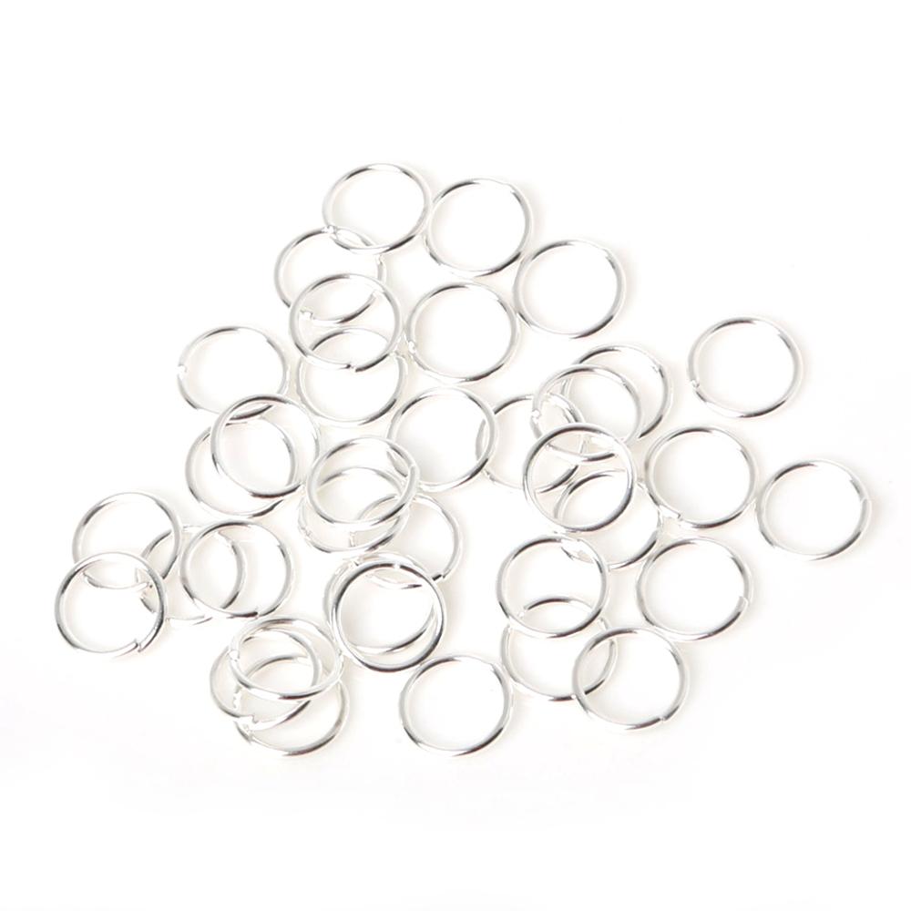 3 4 5 6 7 8 10 mm Gold Silver Color Open Jump Rings Split Rings Connectors For DIY Jewelry Making Bracelet Findings: Silver / 0.7x5mm 200pcs