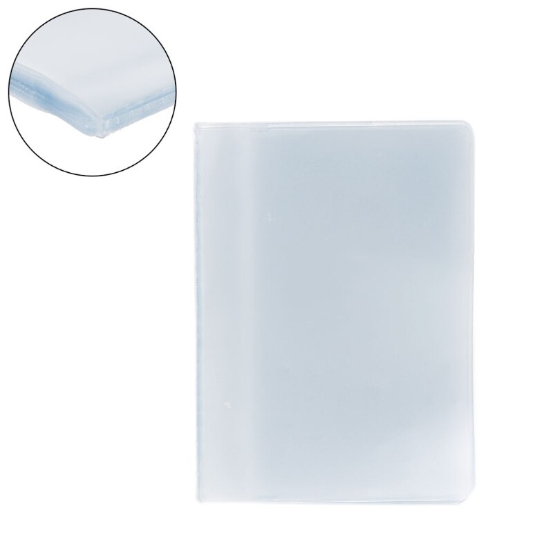 Pochette transparente en plastique PVC pour porte-cartes de crédit et d&#39;identité, pochette de rangement solide pour carte de visite à 10 fentes: 3