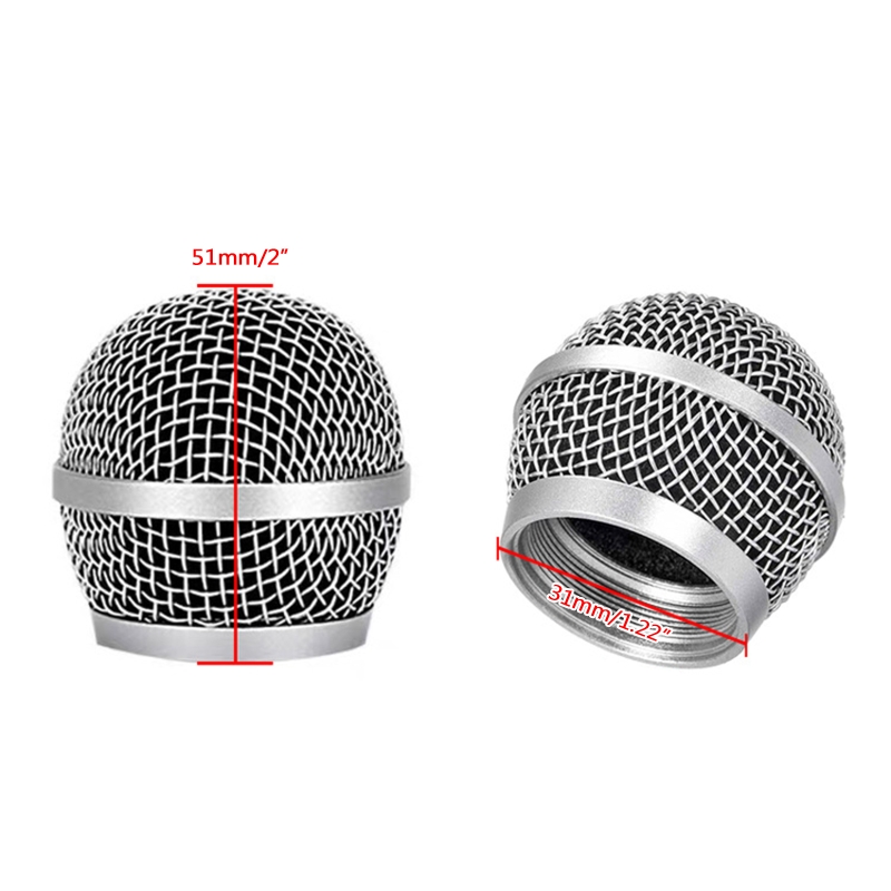 Nouvelle calandre de Microphone en maille à tête sphérique pour Shure PG58 PG48, accessoires de remplacement