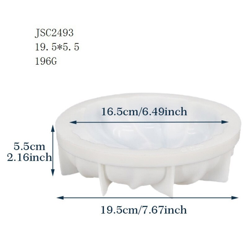 17 siliconen moussevormen, meerdere vormen witte cake, 3d vormen, hartvormige franse dessertbakvormen, taartdecoratiegereedschap: Jsc 2493