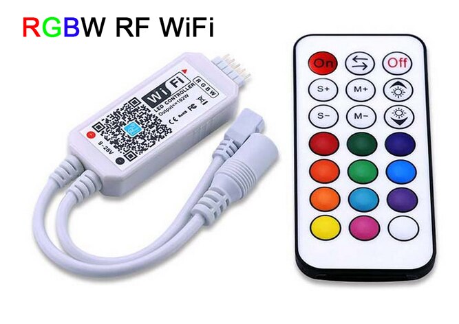DC12-24V Mini WIFI LED RGB / RGBW Regler kabellos RF Fernbedienung IOS/Android Smartphone für RGBCW/RGBWW RGB LED Streifen: RF  RGBW  WiFi