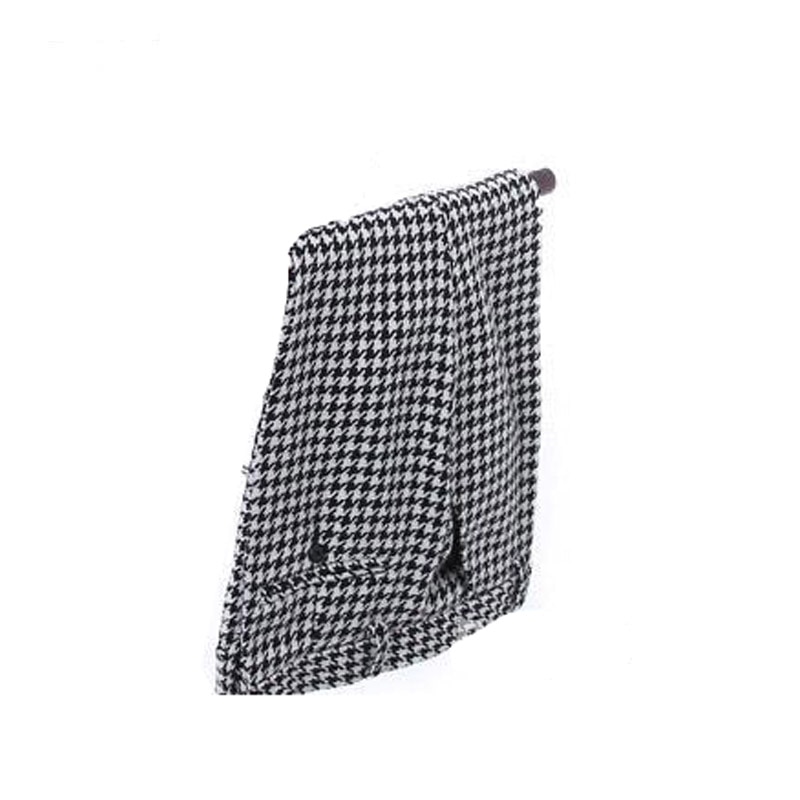 Pantalones de traje de Houndstooth para hombre, ropa Formal, trajes y Blazer, traje de cuadros, Tweed, pantalones de vestir formales de lana, Primavera