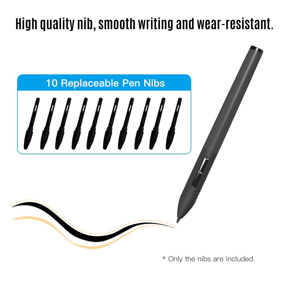 Replacement Pen Nibs Graphics Tablet Pen Nibs Wear-resistant Pen Nib For Huion PEN68/PEN80 PW500/PW507 PW100/PW201