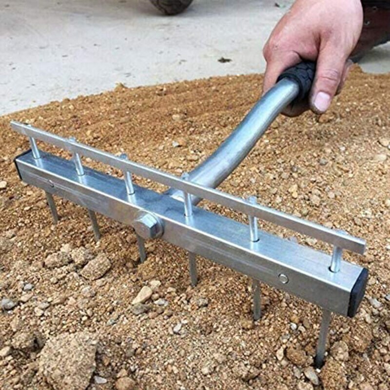 LBER Tile Mortar Rake Tile Leveler Flat Sand Leveling For Floor Tiles Detachable Multifunction Paving Tool For Masons