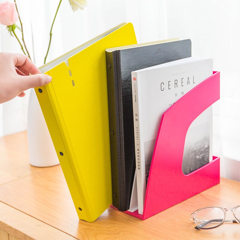 Create easy color file column file rack data rack office desktop folder storage box shelf box frame basket student supplies smal