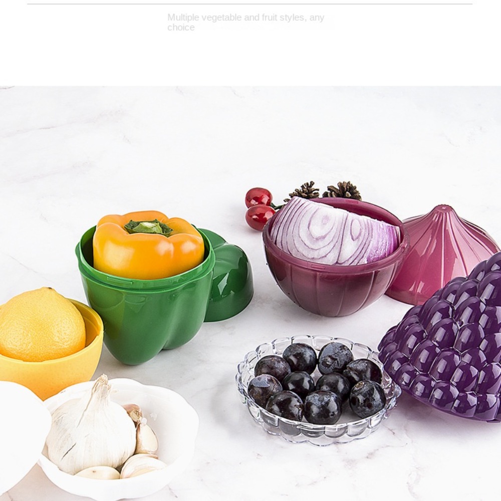 Lebensmittel Obst Gemüse Knoblauch Zwiebel Zitrone Orange Mais Saver Box Avocado Keeper Frischer Gläser Tomaten Lagerung Container Versiegelt Box