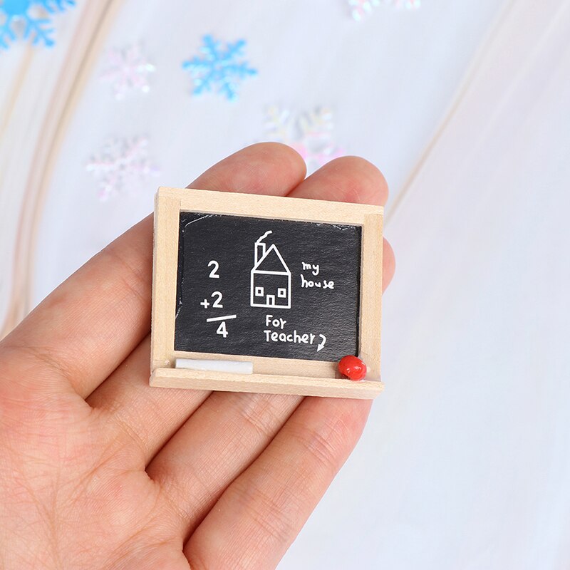 1pc 1:12 Accessories DIY Children's Room Accessories Small Blackboard Mini Chalkboard Model Doll House Miniatures