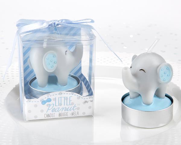 Lot 10 Velas Gedoopt Olifant Blauw In Cash Box Jongen-Details En Voor Bruiloften, herinneringen Van Doopfeesten, Communiefeesten