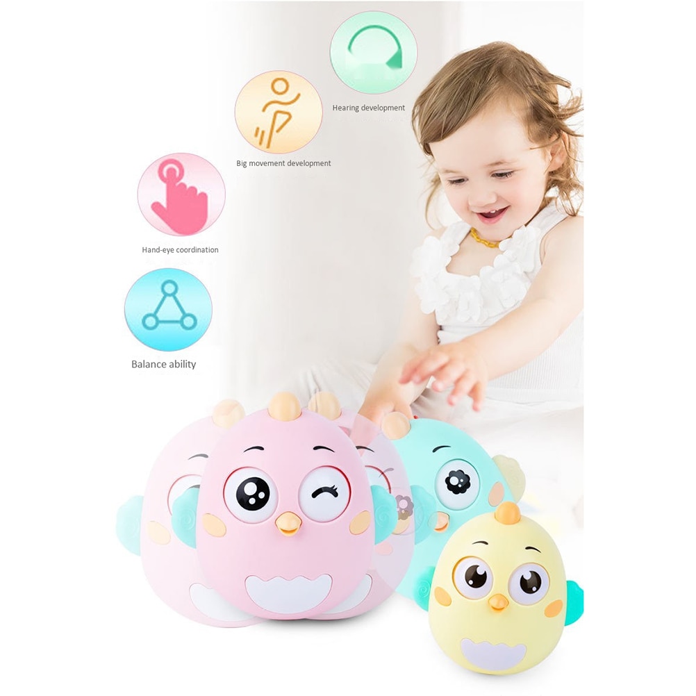 Baby Rattles Tumbler Doll Roly-Poly Tumbler Toys Rattle Sound Toys With Rolling Eyes Baby Development Toys For Baby Play #10