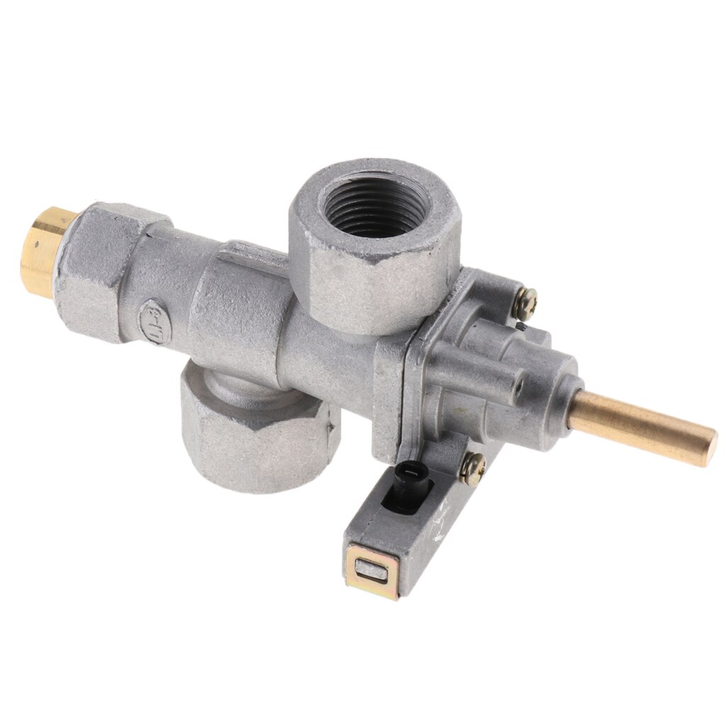 Electric Ignition Oven Stove Burner Valve Inlet 1/2-14NPT Outlet 1/2-14NPT