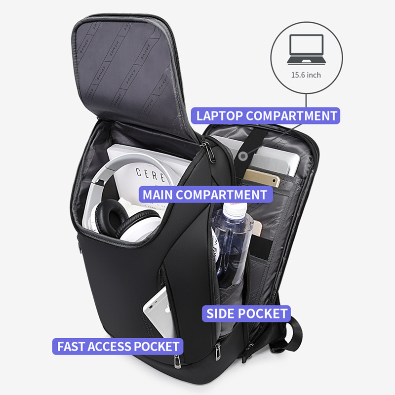 BANGE Wasserdichte Multi-Verwenden Laptop Rucksack Für 15.6 &quot;Zoll USB Ladung Stoßfest Geschäft Aktentasche Schulter Tasche Für Mann frauen