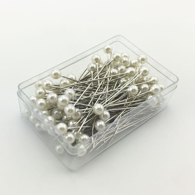 Kolorowe okrągłe głowa perły krawiectwo szpilki igły ściegu DIY rękodzieło ślub stanik szycia pozycjonowanie Szpilka z pudełkiem przyrządy robić szycia: 3