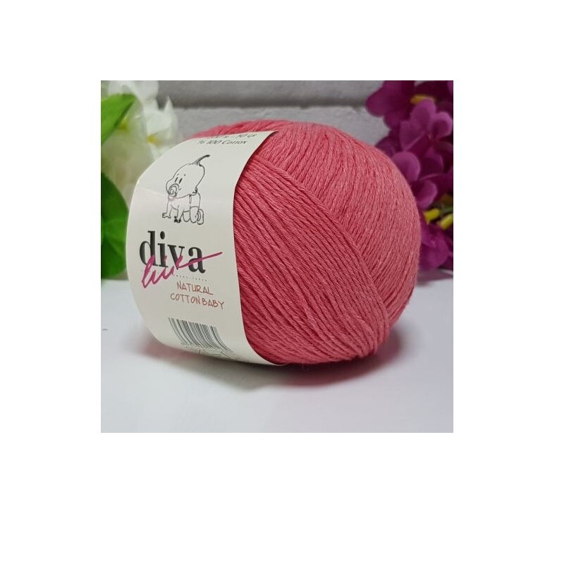 Diva naturlig bomull babygarn 5 x 50gr-200mt %100 bomull sport-baby filt tröja varm virkad handstickning färgglad amigurumi: 2136