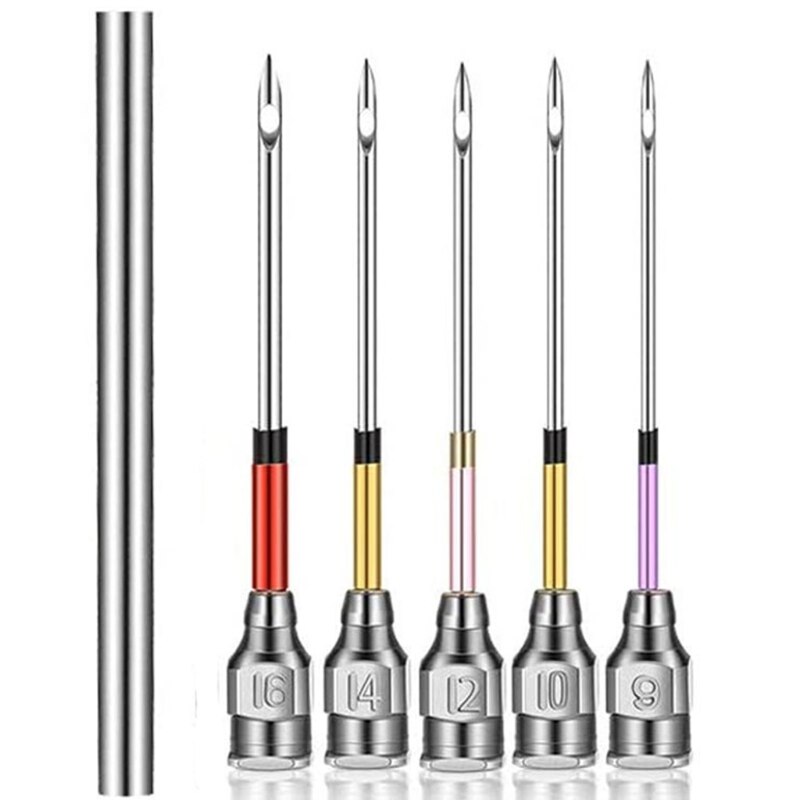 Embroidery Pen Stainless Steel Punch Needle Set Crochet Knitting Seam Ripper DIY Cross Stitch Sewing Tools: D1