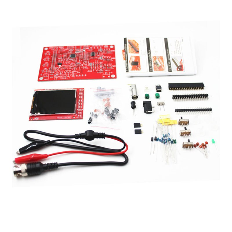 DIY Oscilloscope Kit DSO138 2.4 "TFT Digital Oscilloscope 1Msps + Probe Analog Bandwidth (Welding) E-learning Kit