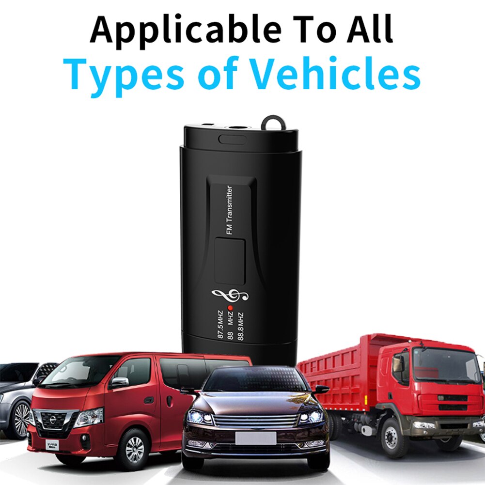 2 in 1 fm lähetin auto bluetooth yhteensopiva 5.0 vastaanotin usb modulaattori kannettava 3.5mm aux audio musiikkisoitin puhelusovitin