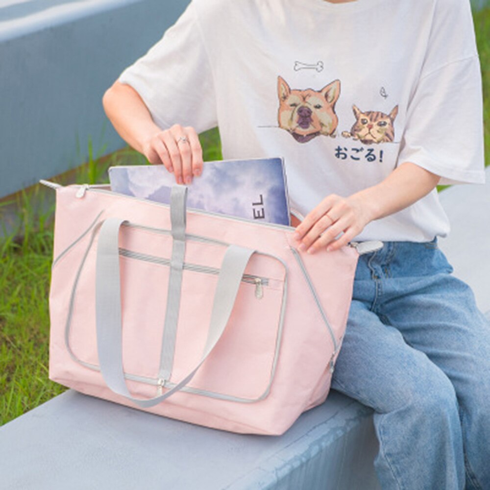 Sacs de voyage pliables en Nylon unisexe, grande capacité, sacs à main étanches pour femmes et hommes,