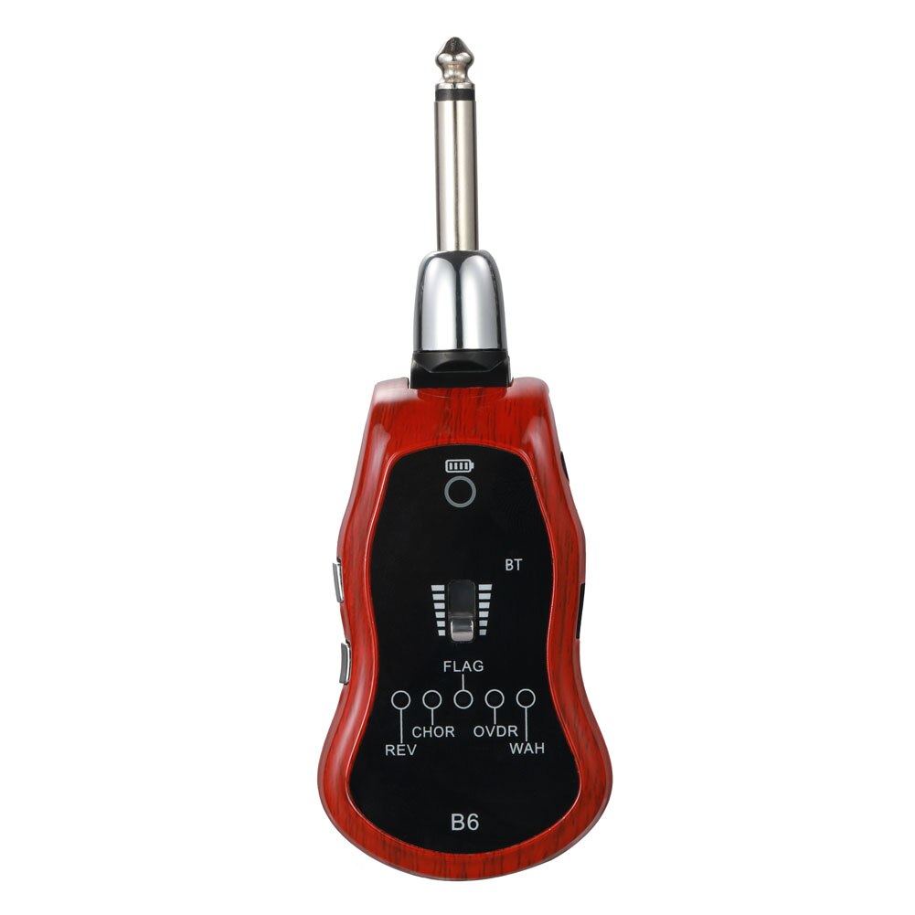 5 In 1 B6 Gitaar Effect Draagbare Bluetooth Effect Met Statusindicator Gitaar Draadloze Zender Ontvanger Voor Gitaar: Default Title